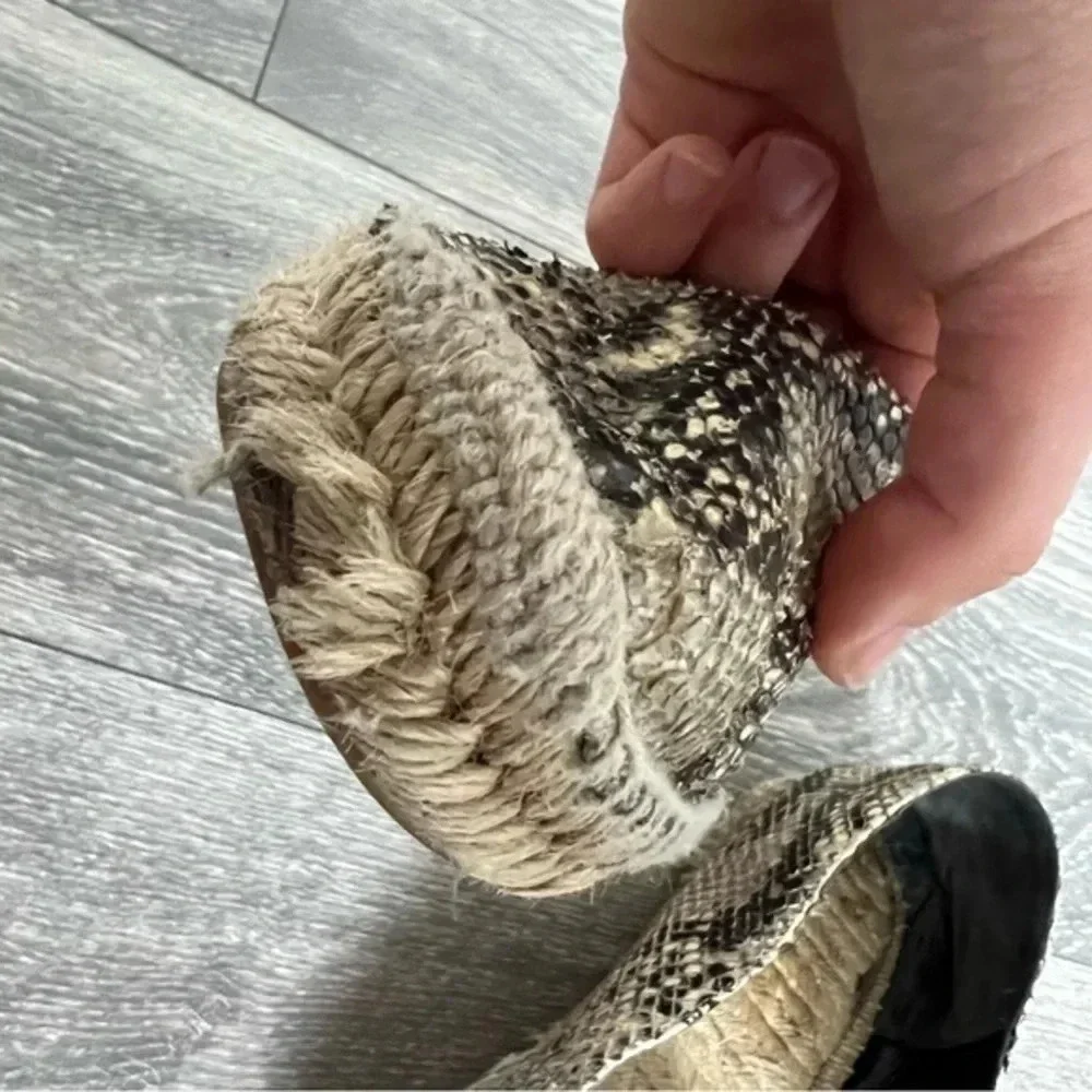 Diane Von Furstenberg Cairo Snakeskin Espadrille